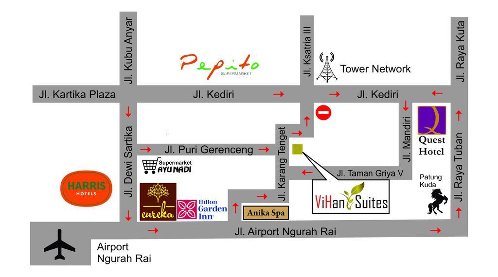 Vihan Suites Bali Kuta Lombok Eksteriør bilde
